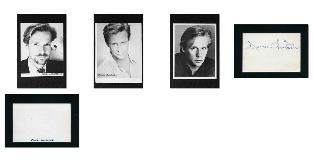 Dennis Christopher - Signed Autograph and Headshot Photo Poster painting set - breaking away