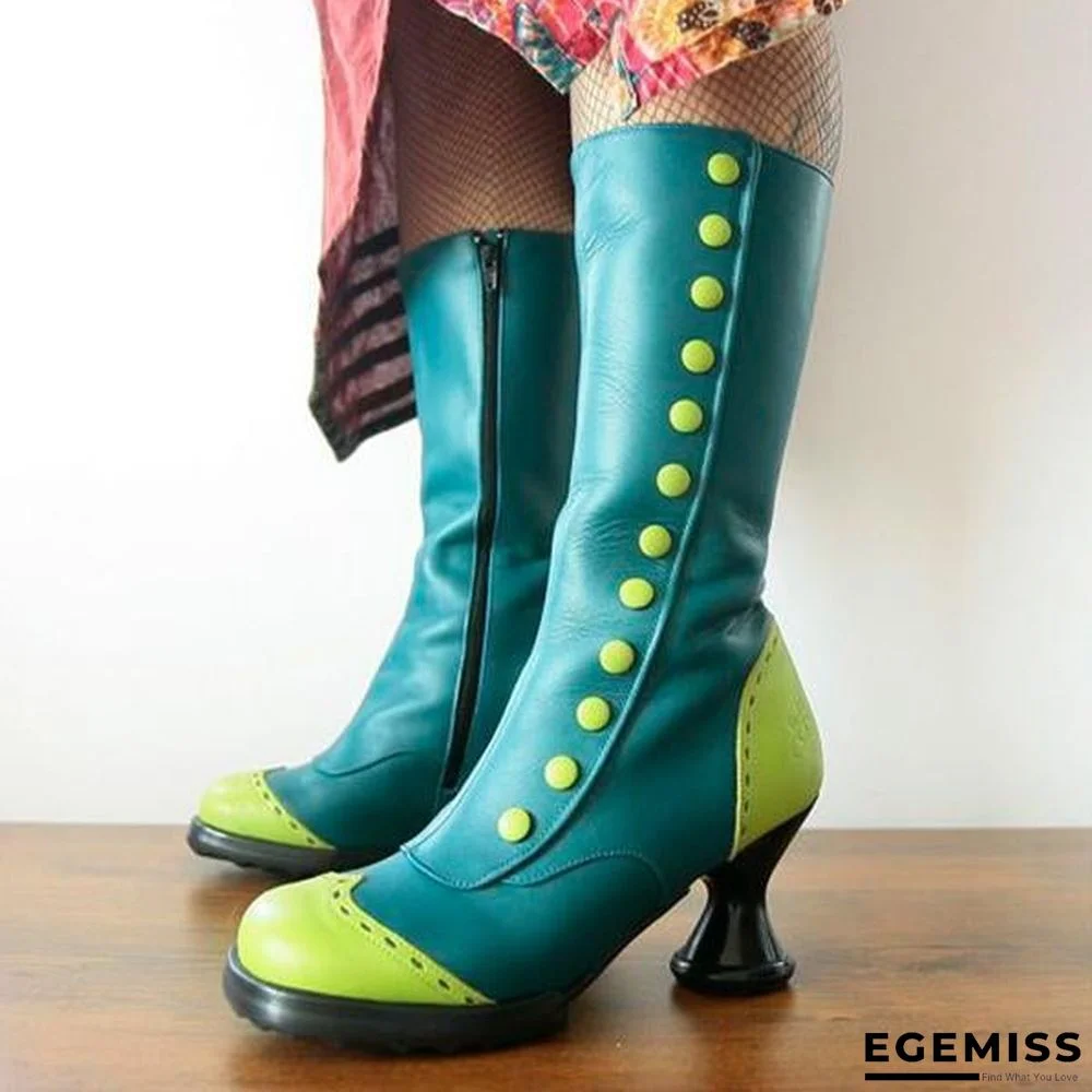 Cute Round Toe Zipper Boots | EGEMISS