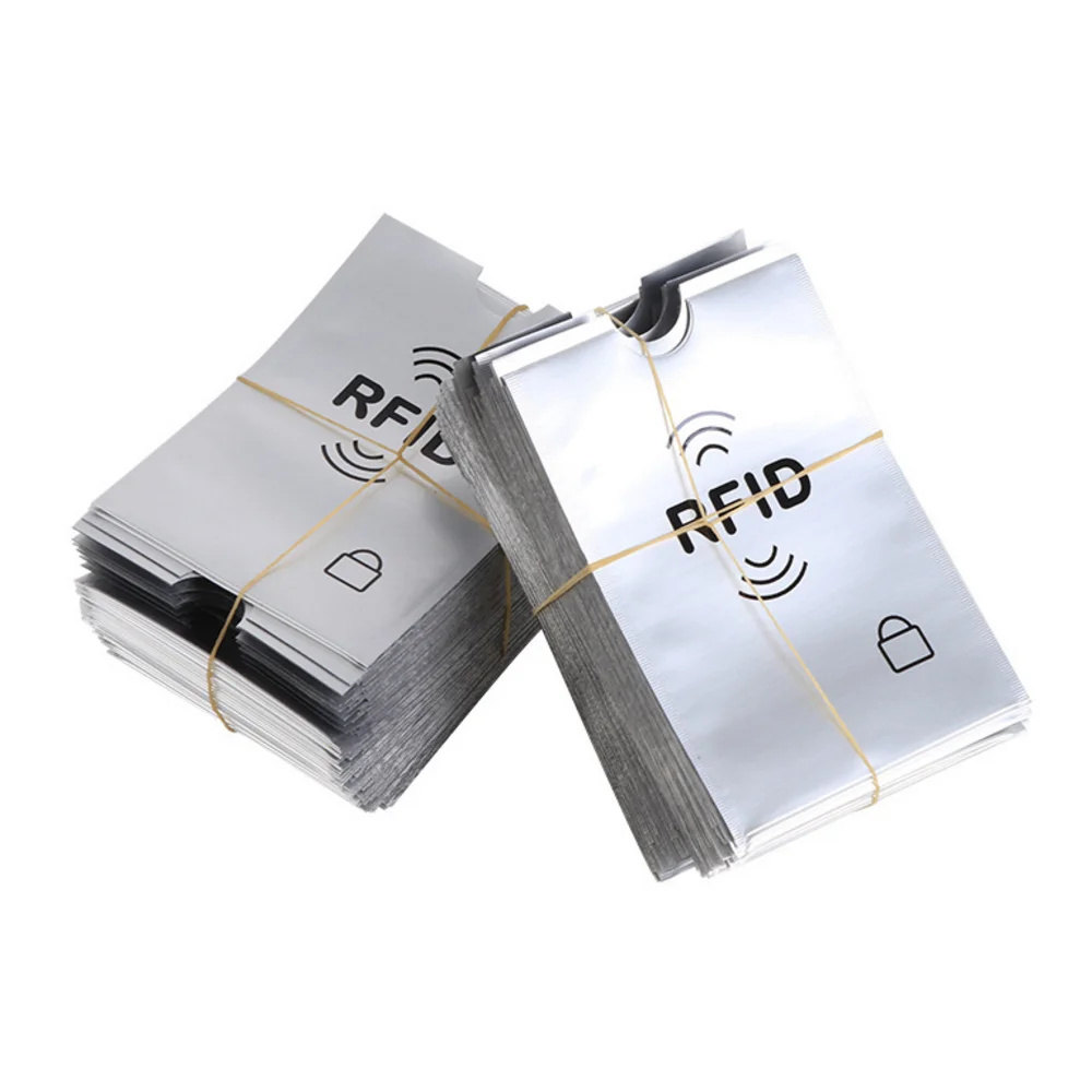 Hot Sale Custom RFID Card Blocking Sleeves Credit Card Holder Protector RFID Blocking Sleeve