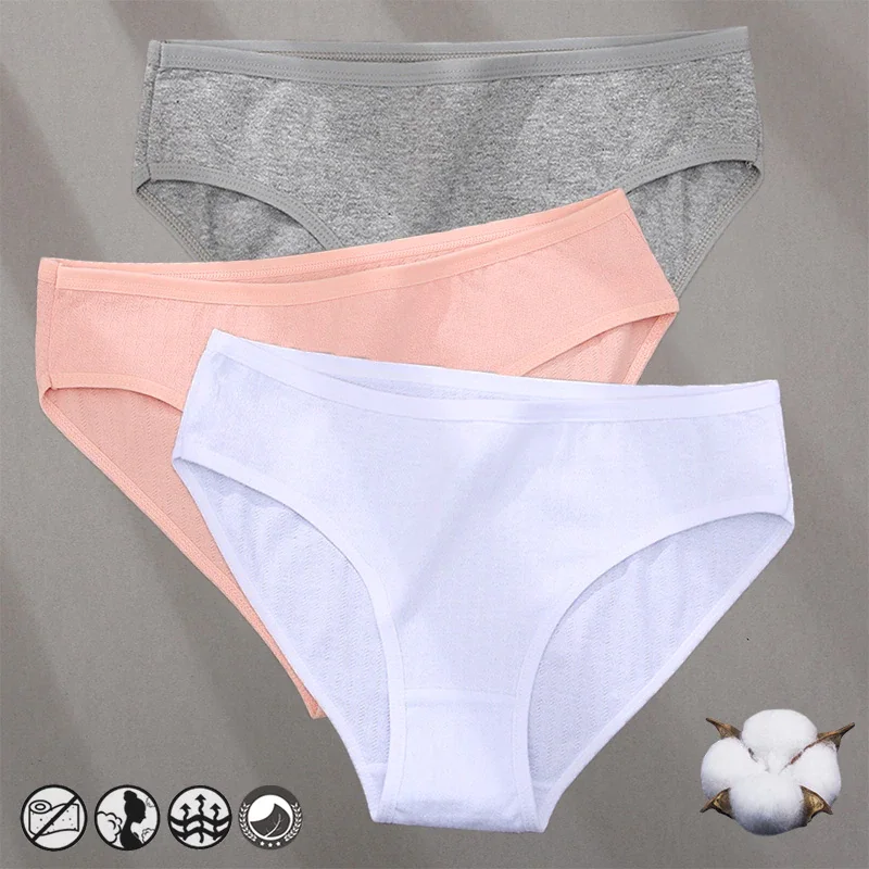 Billionm Women Cotton Panties Sexy Underwear for Female Solid Jacquard Pattern Briefs Women's Comfortable Undearpants Intimates Lingerie