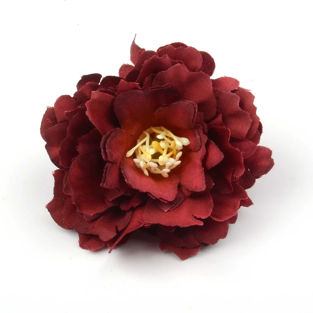 10pcs/lot 6cm Artificial Silk Carnation Flower Heads Wedding Home Decoration DIY Bride Holding flowers Accessories Fake Flowers