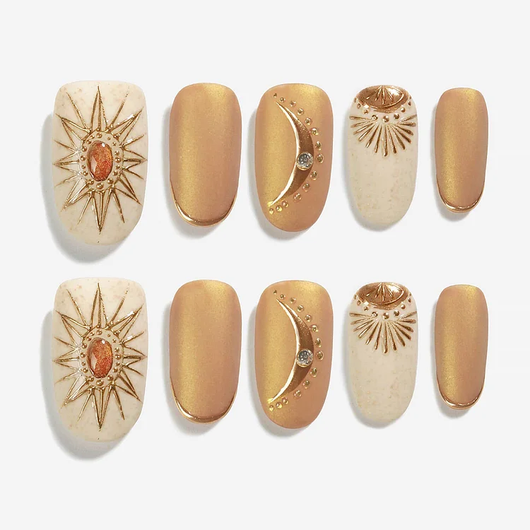 Boho Sunlight Press On Nails