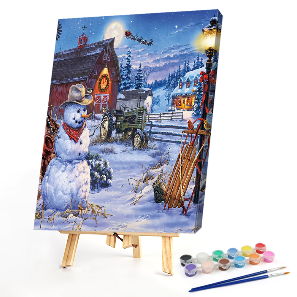 

40*50CM - Paint By Numbers - Snowman, 501 Original