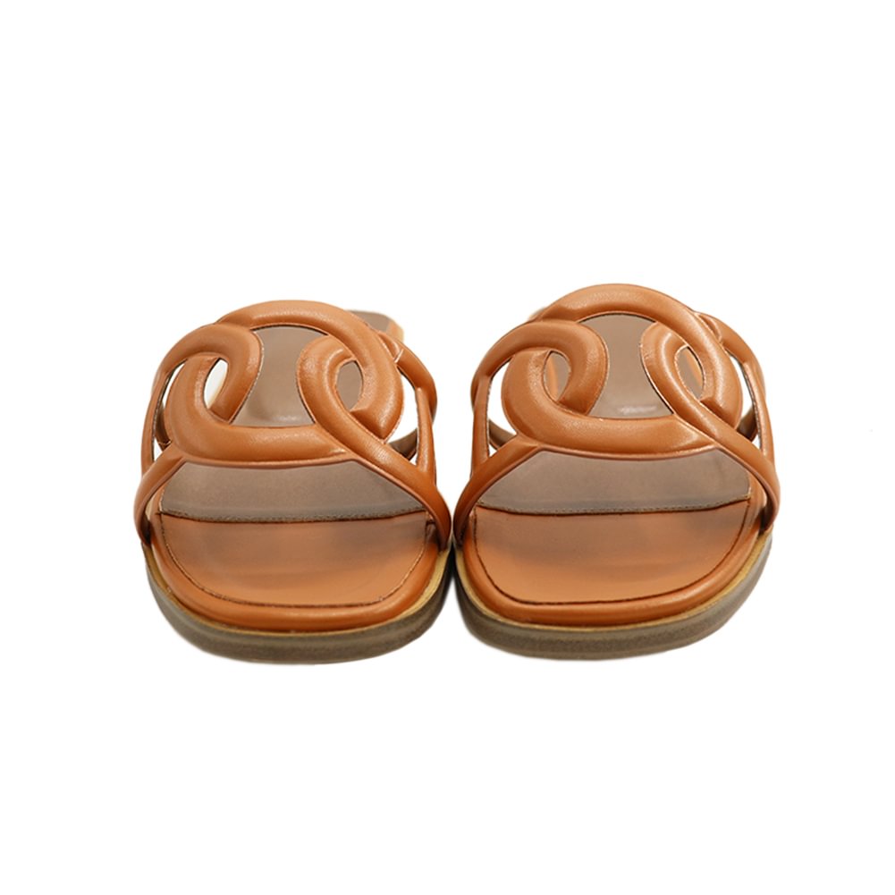 Circle Design Women's Summer Flats Slipers-vocosishoes