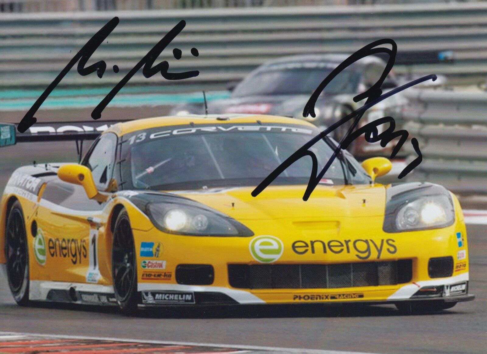 Marc Hennerici and Andreas Zuber Hand Signed 7x5 Photo Poster painting - FIA GT Championship 21.