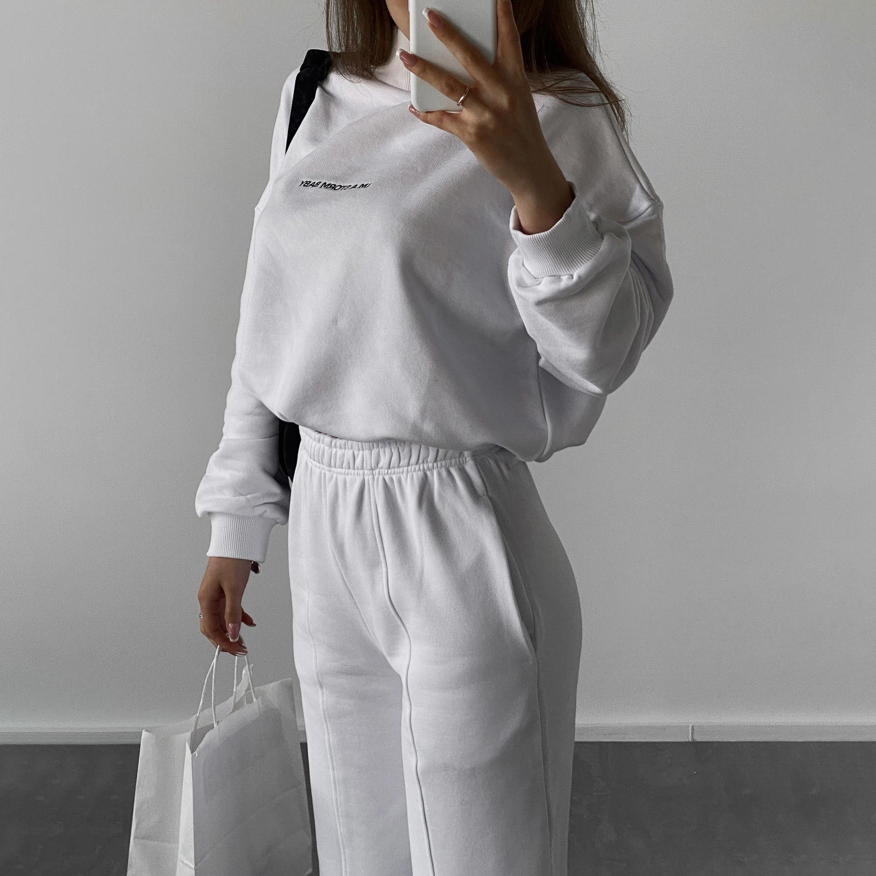 Women's Printed Sweatshirt Suit Two Piece Set