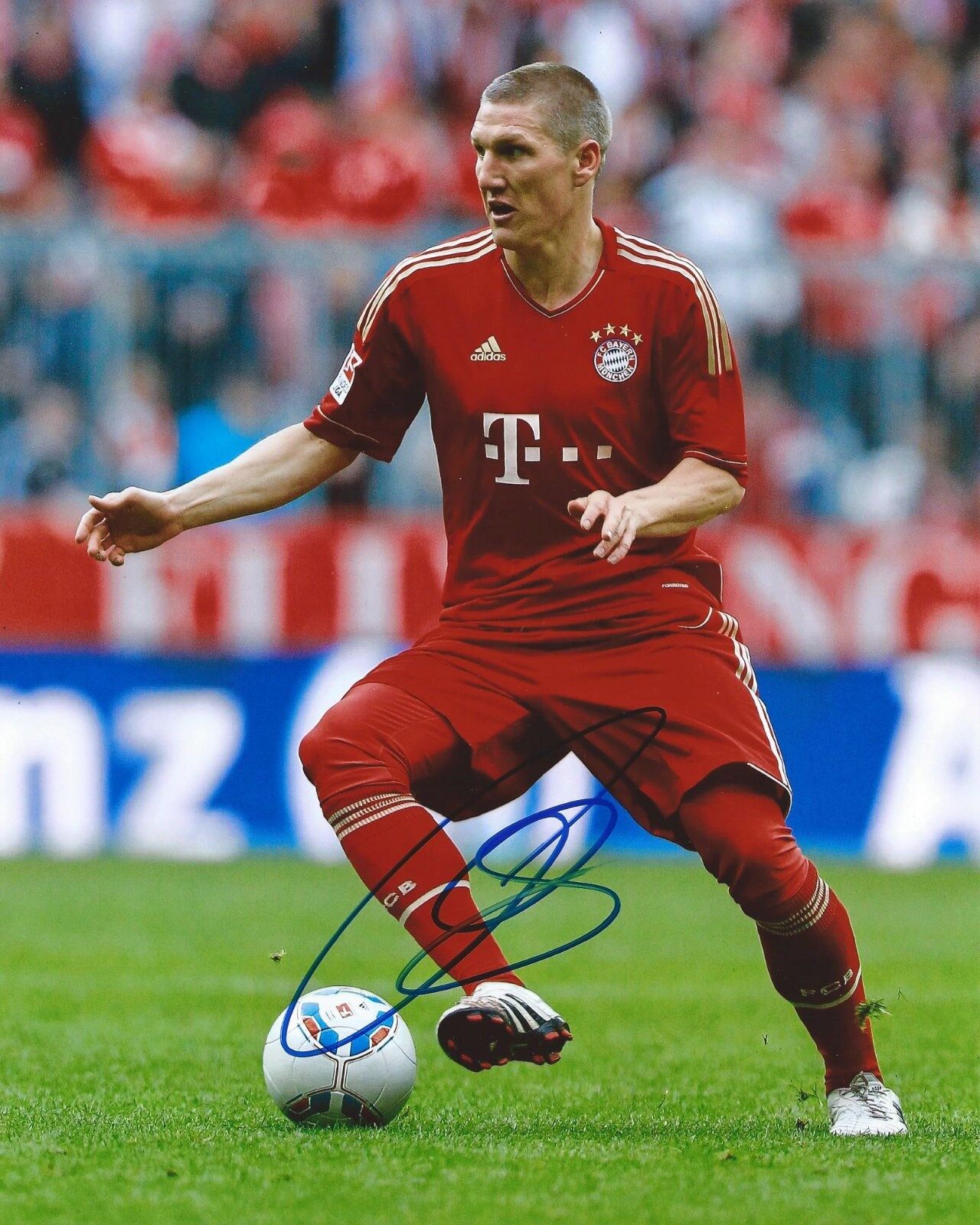 Bastian Schweinsteiger Signed 8x10 Photo Poster painting FC Bayern Munich Autographed COA B