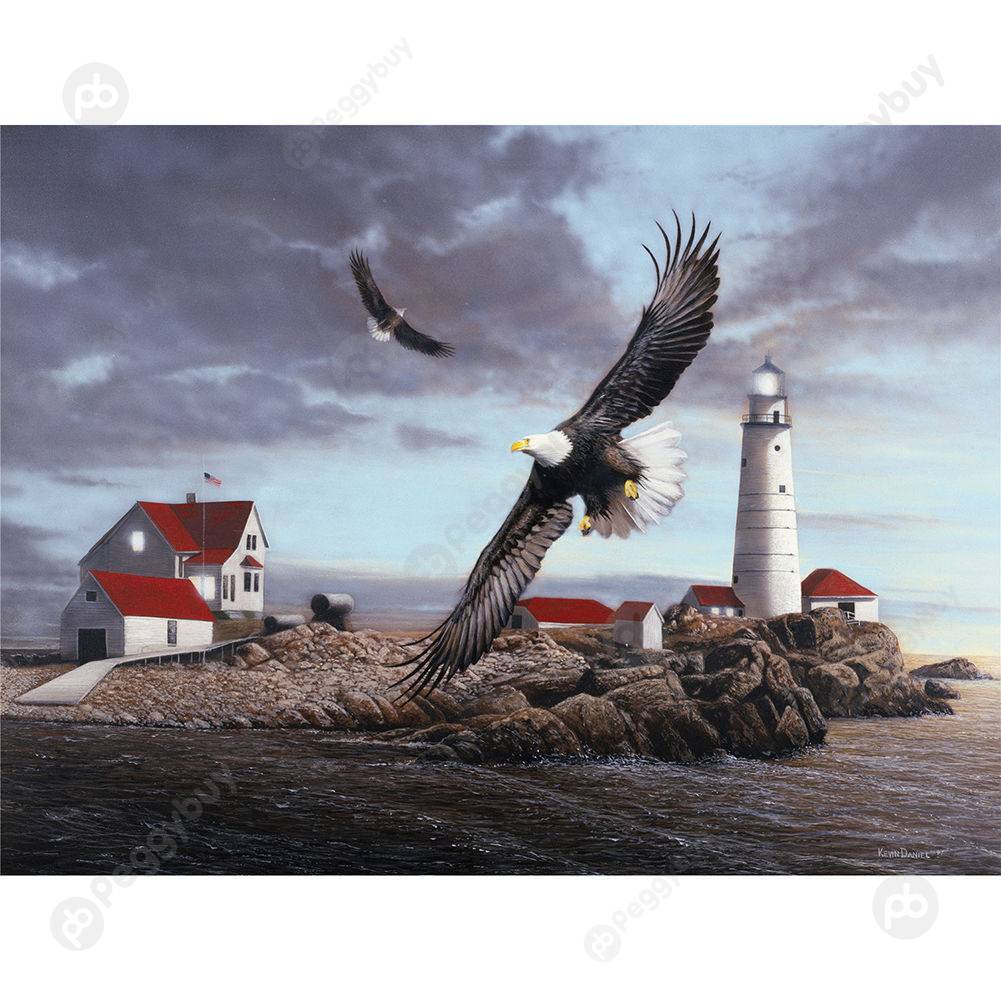 

1000pcs Paper Puzzles DIY Jigsaw House Eagle Educational Kid Adult Toy Gift, 501 Original
