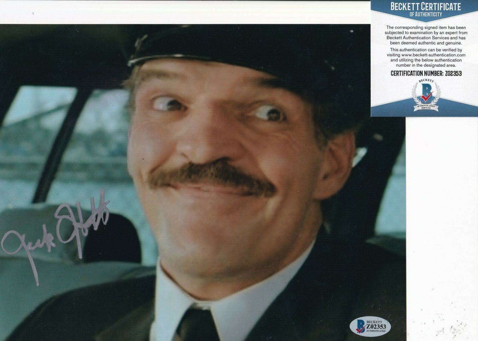 JACK O'HALLORAN signed (DRAGNET) Emil Muzz 8X10 Photo Poster painting BECKETT BAS Z02353