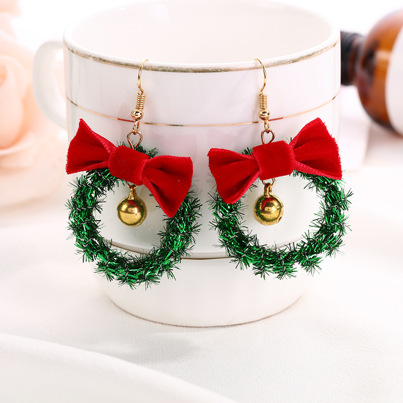 Christmas Bells Design Alloy Earrings Accessories
