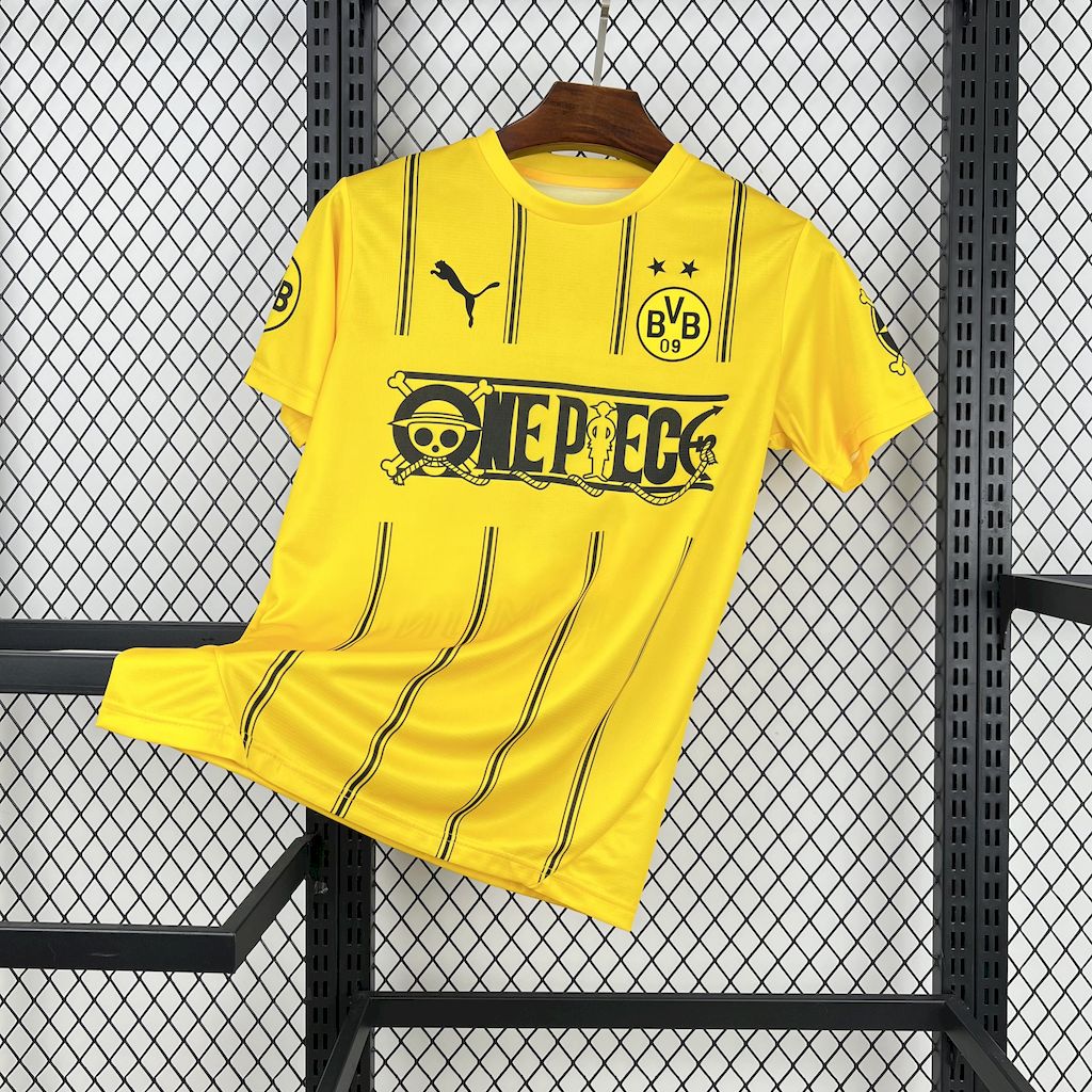 Borussia Dortmund maillot foot One Piece 2025 2026 Maillot De Fou, site maillot de foot pas cher