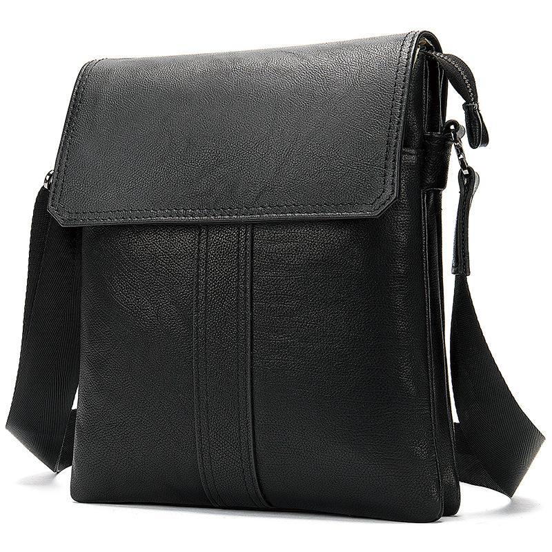 Mens Hipster Messenger Bags Plain Casual Leather Shoulder Bags
