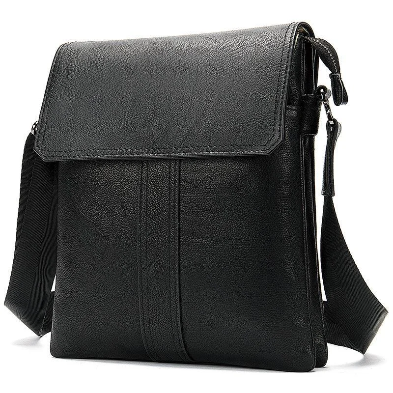 Mens Hipster Messenger Bags Plain Casual Leather Shoulder Bags