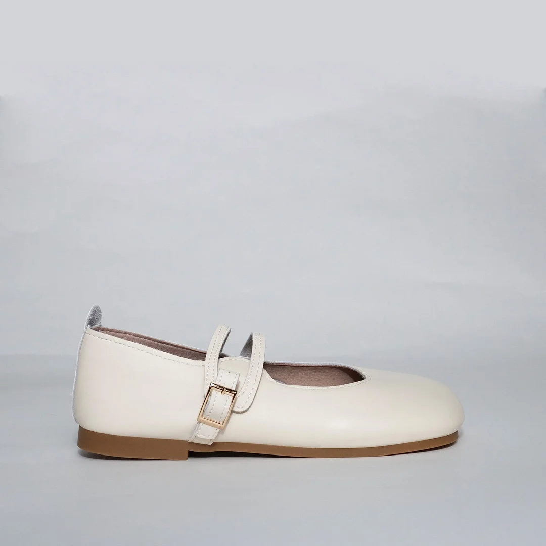 Vintage Daily Square Toe  Flat Mary Janes