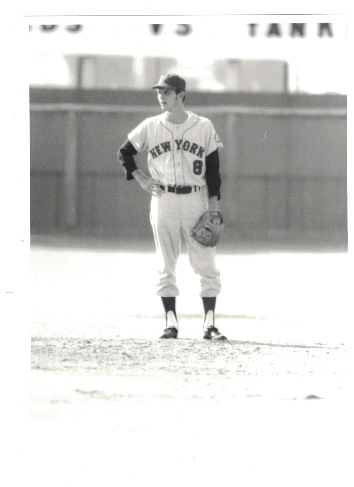 Lute Barnes New York Mets Vintage 8x10 Baseball Photo Poster painting RH2