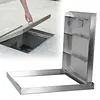[US Local Warehouse] Stainless Steel Manhole Cover 26.97x23.62in Access Hatch Door with Handle Septic Tank Lid for Cellars Basement Patio Yard Window Well