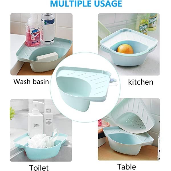 Kitchen triangle multifunctional drainage rack