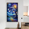 (40*70cm)Starry Sky Scenery - Full Round Drill Diamond Painting