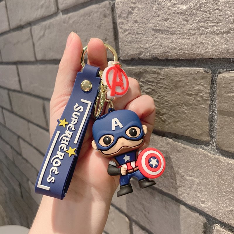 SUPERHEROES MARVEL DC 36-in-1 Self Defense Keychain with LIMITED FREEBIE SUPERHEROES Figure & Keychain (MUST BUY)