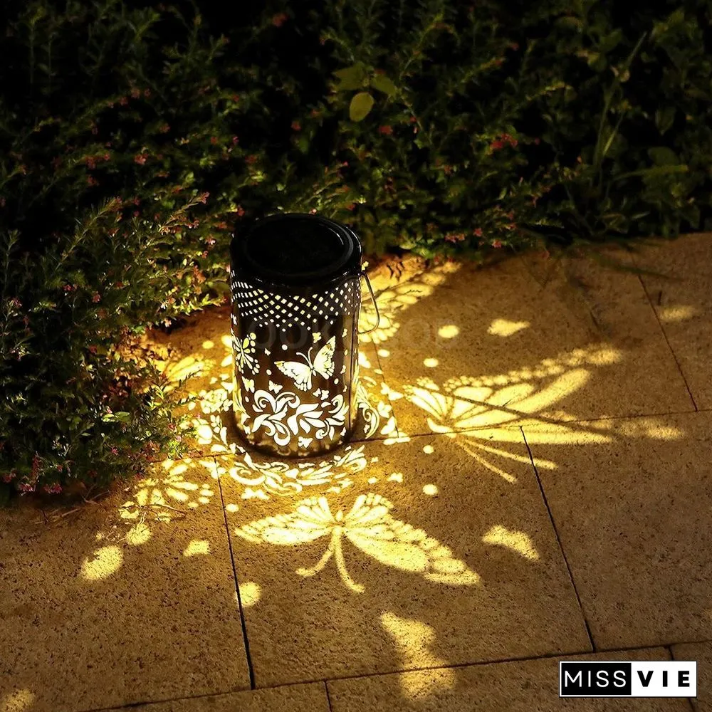 Waterproof Solar Metal Lantern For Outdoor Decoration