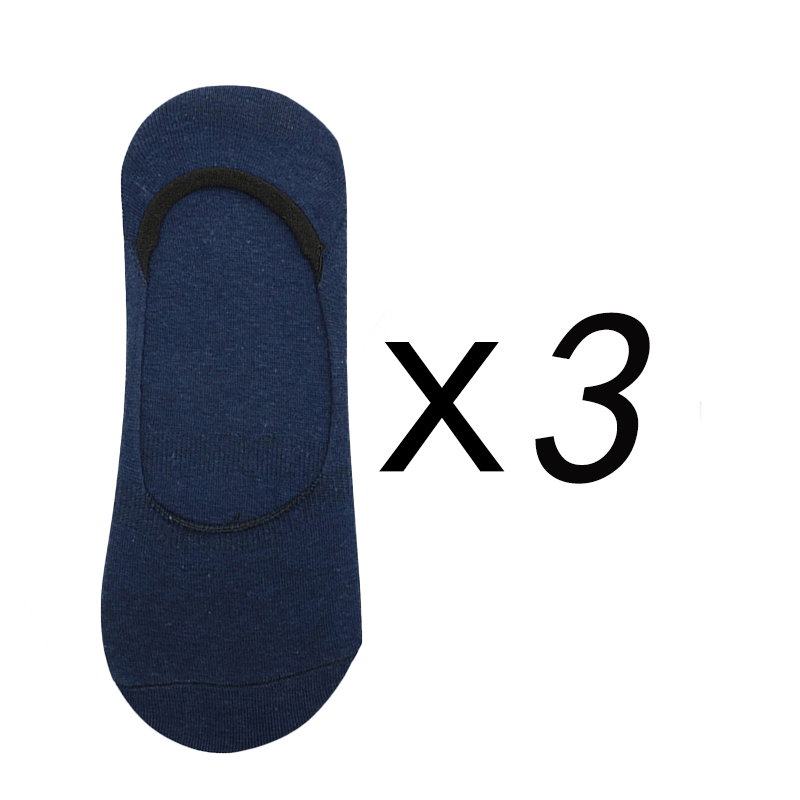 Soloyy 3 Pairs/Lot Men's Bamboo Breathable Invisible Socks Casual  Boat Non-Slip No Show High Quality Low Cut Cotton Sock