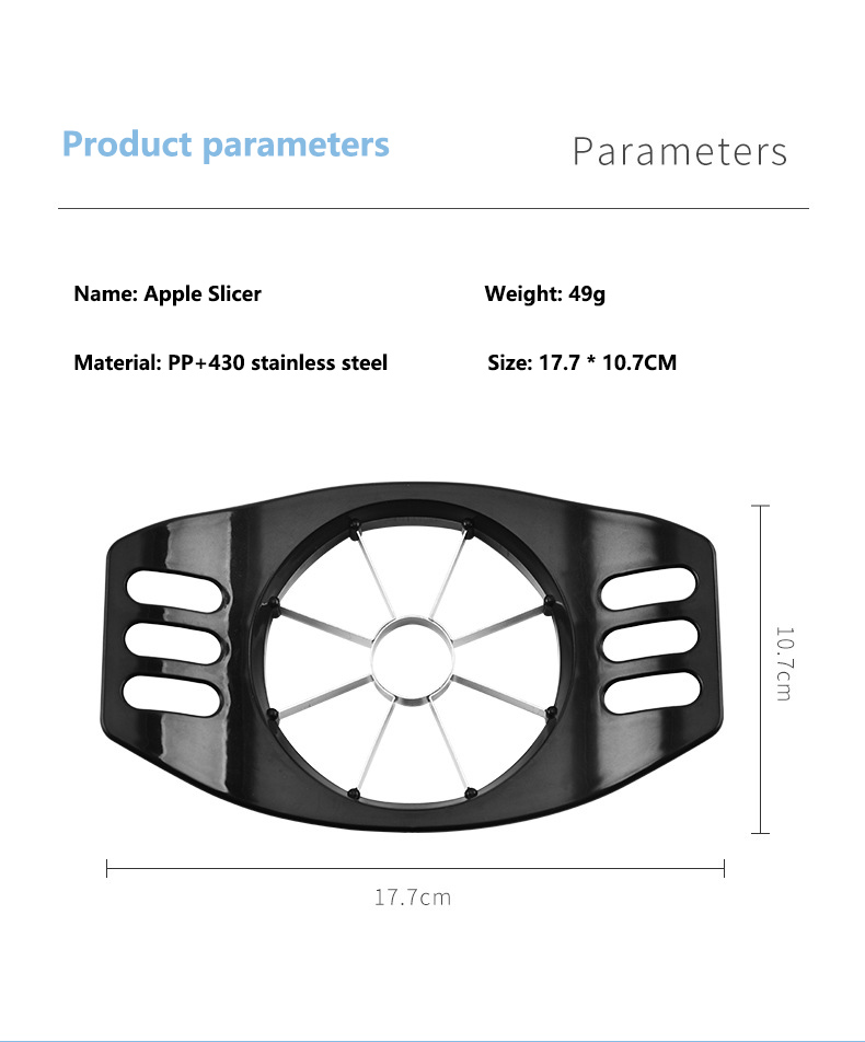 Likron Watches Premium Stainless Steel Apple Slicer Corer Ergonomic Kitchen Essential for Quick Effortless Fruit Prep
