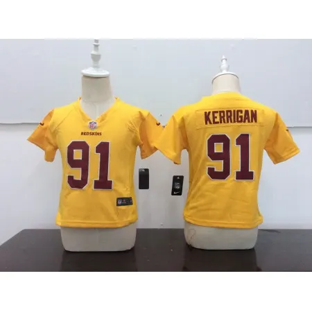 Toddler  Washington Redskins #91 Ryan Kerrigan Gold Stitched NFL Jersey