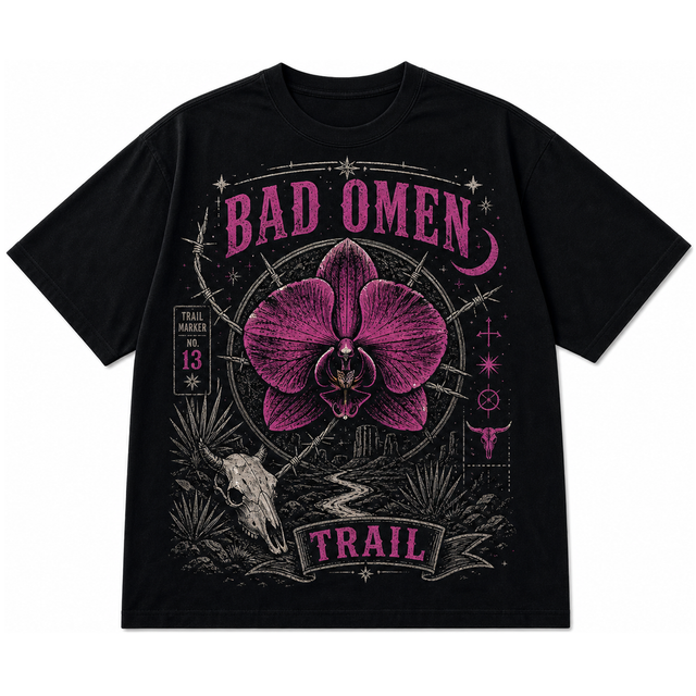 Bad Omen Orchid Cotton T-Shirt