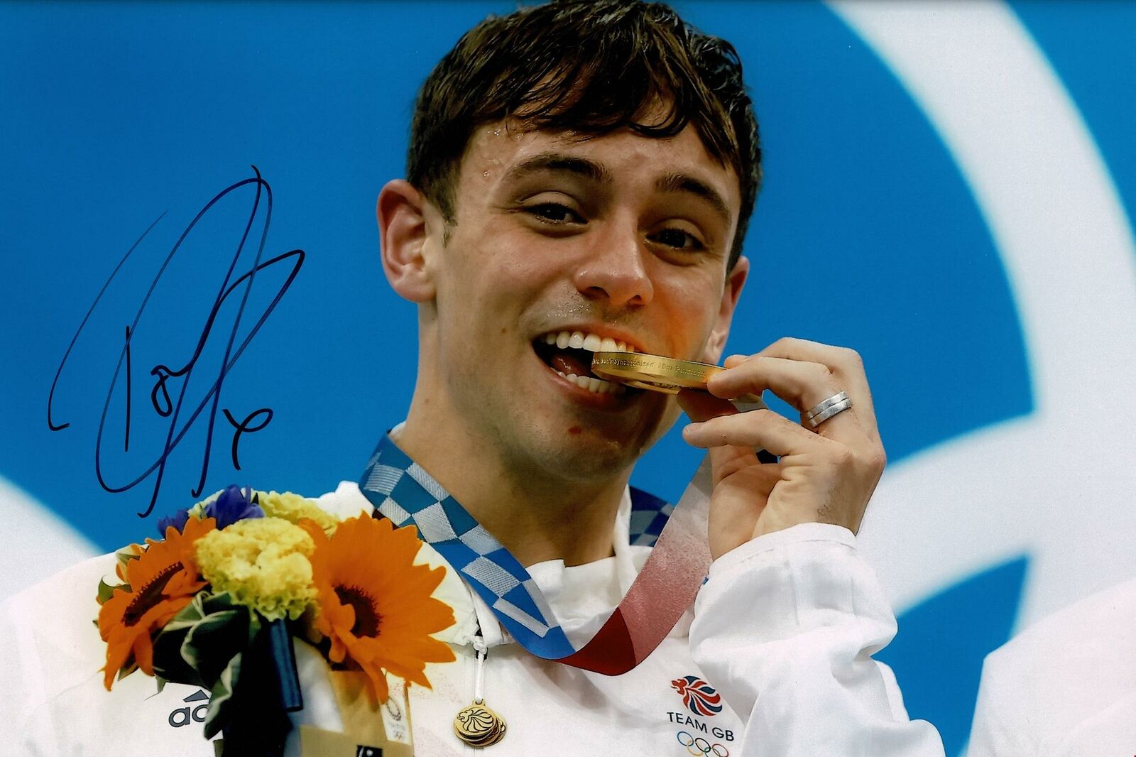 Tom Daley Signed 12X8 Photo Poster painting London 2012 Rio 2016 Tokyo 2020 AFTAL COA (E)