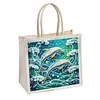 DIY Linen Diamond Art Handbag Craft Kit for Adults Beginners Shopping Gift