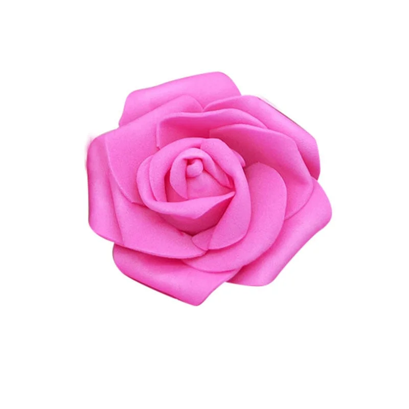 20pcs/lot Handmade 6cm Artificial Foam Roses PE Foam Rose Flower Head DIY For Wedding Home Festival Decorative Flowers scrapbook