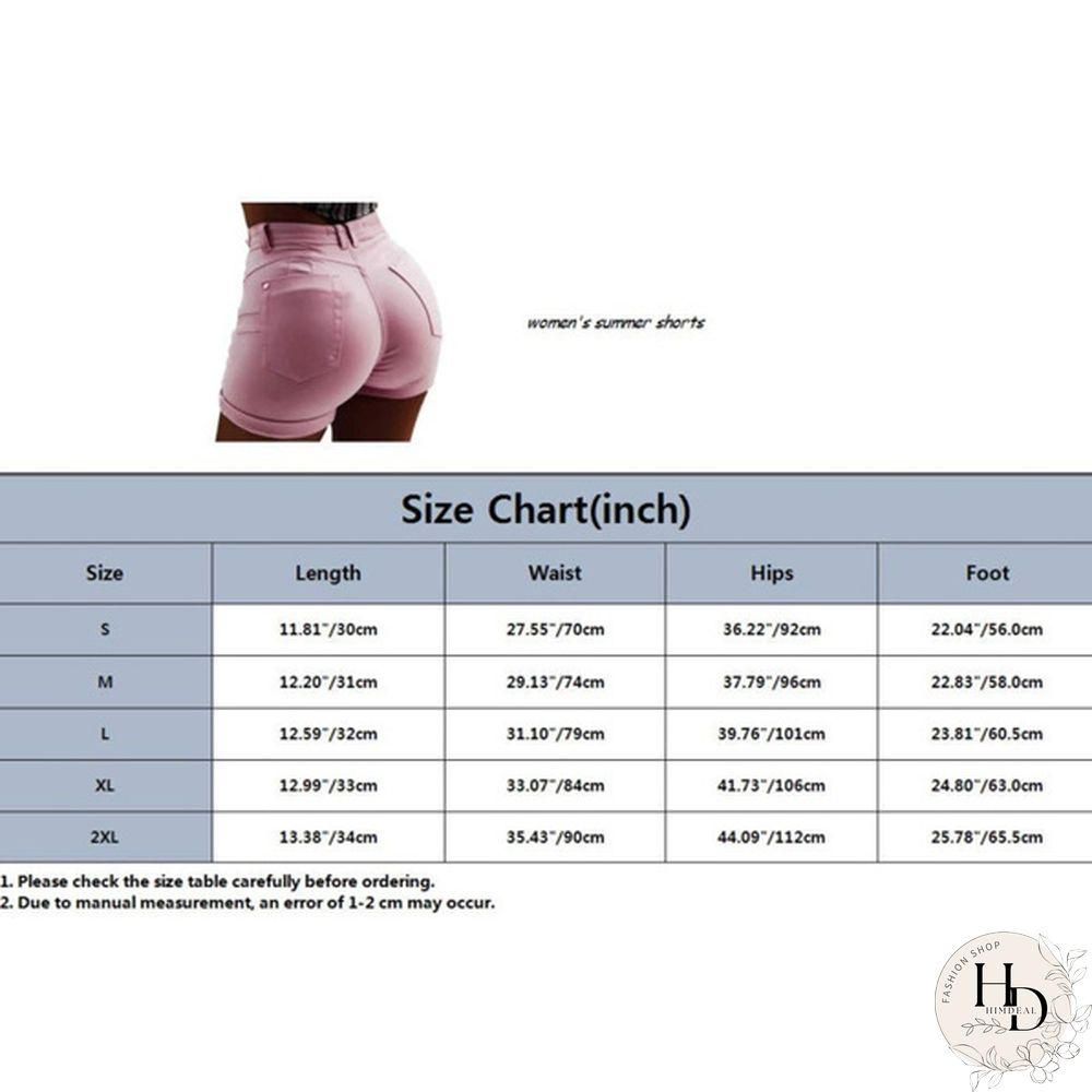 Women's mid-Waist Denim Belt Washed Denim Shorts Slim fit Casual Classic Shorts Jeans Summer Denim Shorts