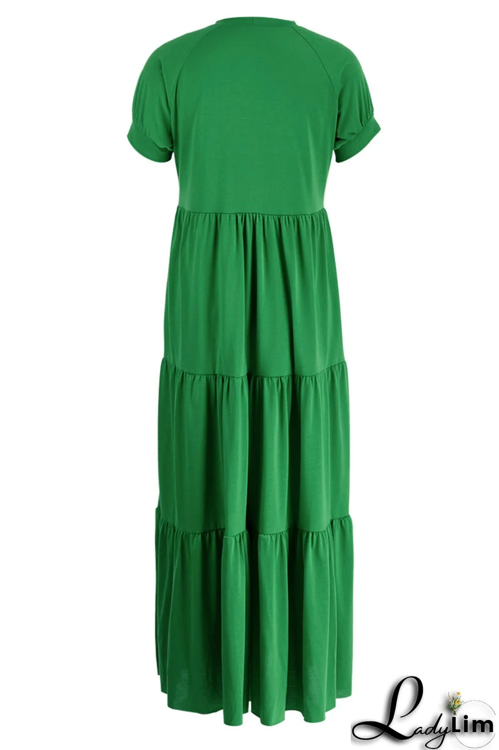 Black Casual Solid Patchwork Fold O Neck A Line Dresses