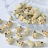 Netural Brown Khaki Colors Ceramic Beads DIY Jewelry Accessories