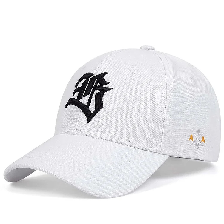 Unisex Gothic Letter Geometric Embroidery Baseball Caps Spring and Autumn Outdoor Adjustable Casual Hats Sunscreen Hat
