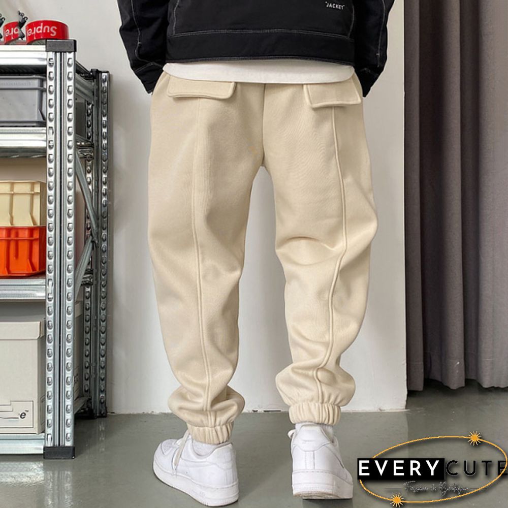 Drawstring Warm Sweatpants