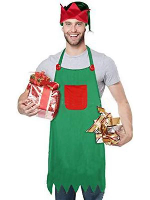 Family Christmas Elf Apron Set-elleschic