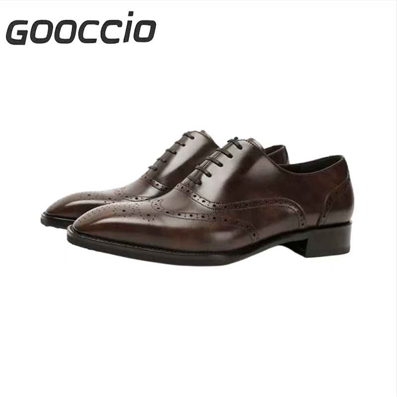 NJ200 Calf-Skin Dress Shoes/Oxford Shoes For Men  GOOCCIO   