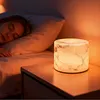 Marble LED Cordless Lamp Type-C Rechargeable Portable Ambient Lights Adjustable Light Modes for Home Office Travel Outing Social Occasions