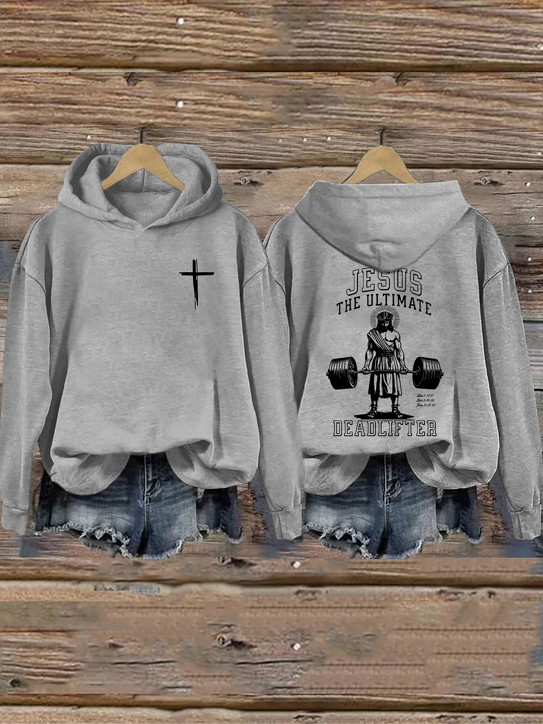 Vintage Jesus Ultimate Deadlifter Hoodie