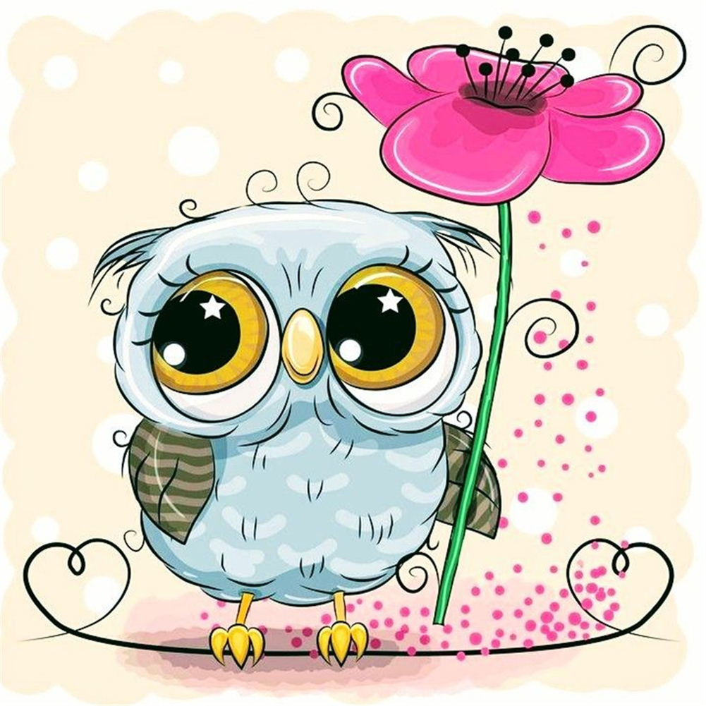 

Cartoon Owl Series - Round Drill Diamond Painting - 30*30CM, Round diamond 30*30cm, 501 Original