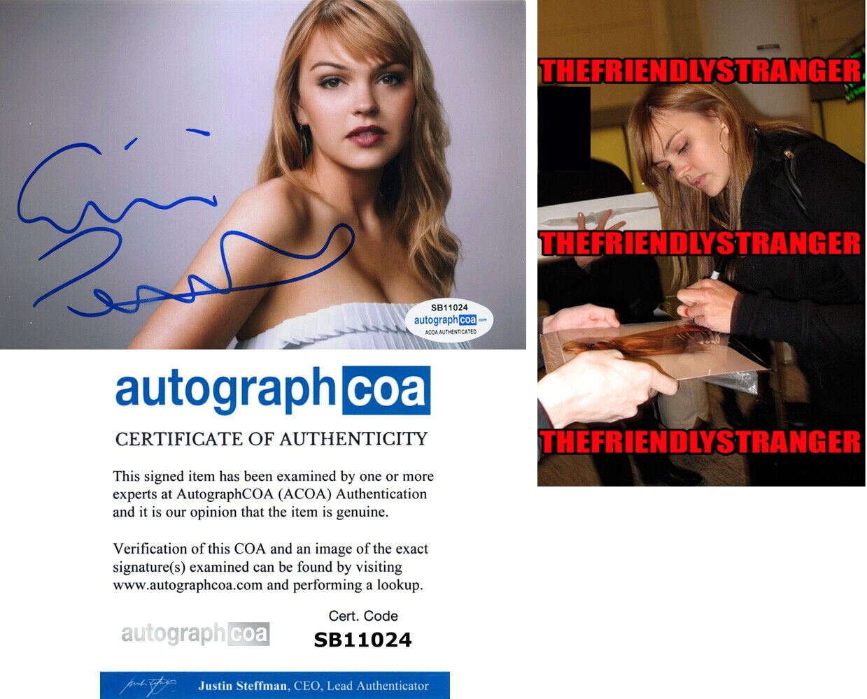 AIMEE TEEGARDEN signed 4X6 Photo Poster painting - PROOF - SEXY Friday Night Lights ACOA COA