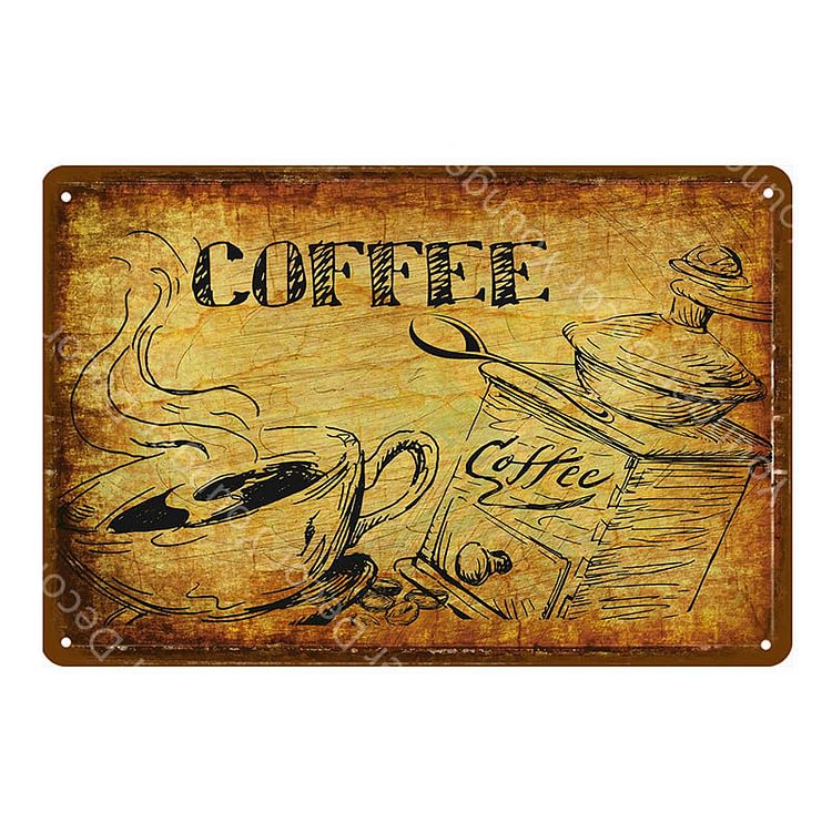 【20*30cm/30*40cm】Iced Coffee - Vintage Tin Signs/Wooden Signs