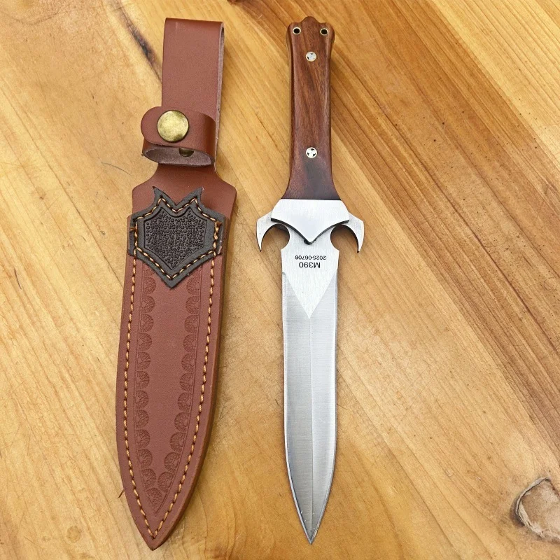 One-piece keel survival knife for outdoor camping