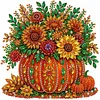 Pumpkin Framed Special Shape Diamond Painting Kit 25x25cm for Adults