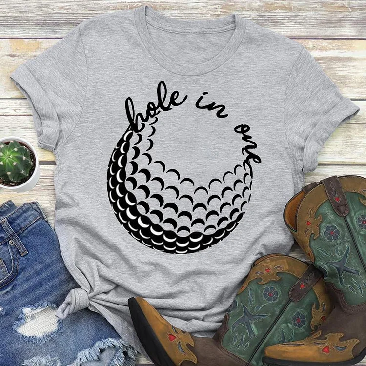 Hole in One T-shirt Tee -03284-Annaletters