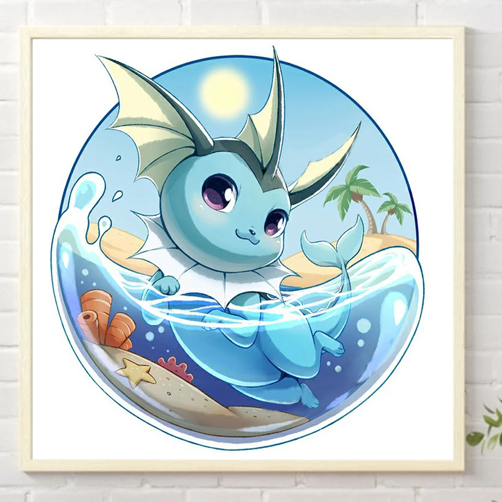 Partial AB Diamond Painting - Full Round Drill - Pokémon(Canvas|35*35cm)