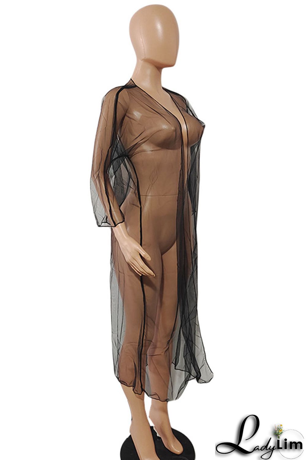 Black Casual Solid Patchwork Outerwear