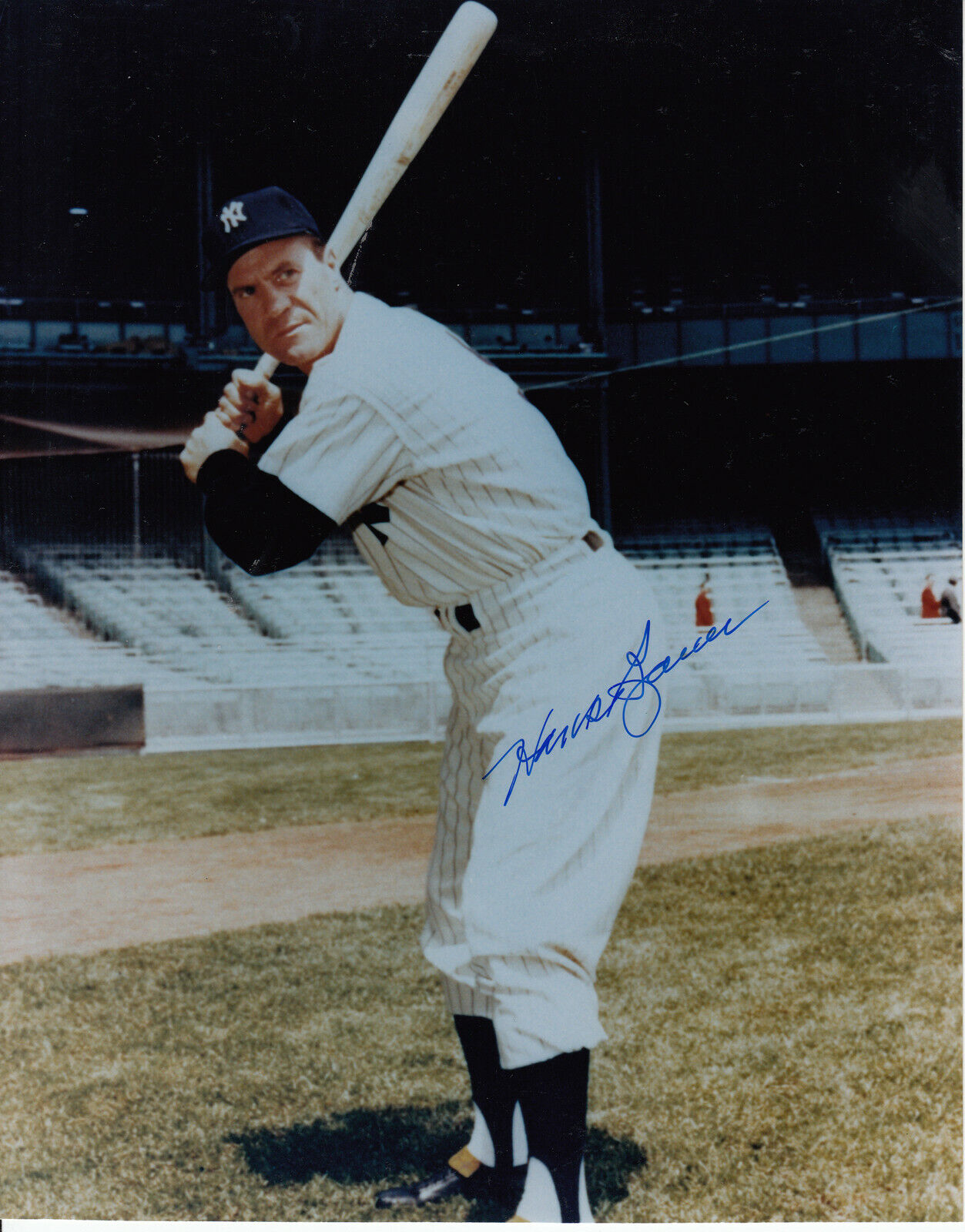 Hank Bauer #1 8x10Photo Poster painting Signed w/ COA New York Yankees 033119