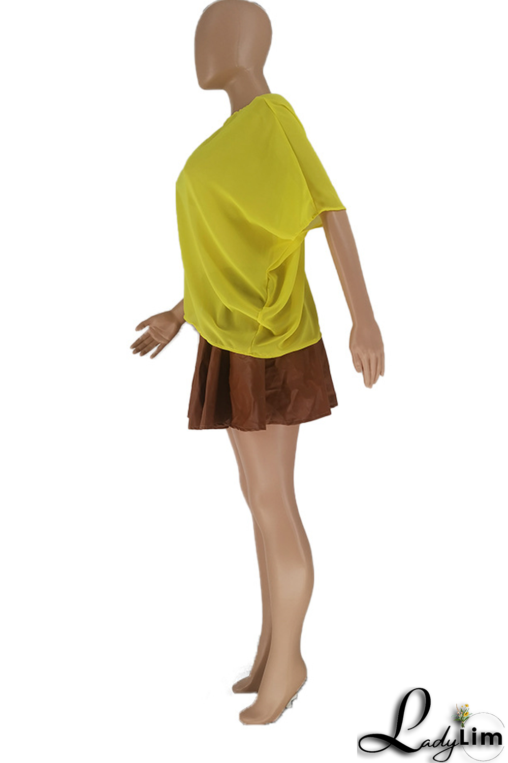 White Fashion Solid Split Joint One Shoulder T-Shirts